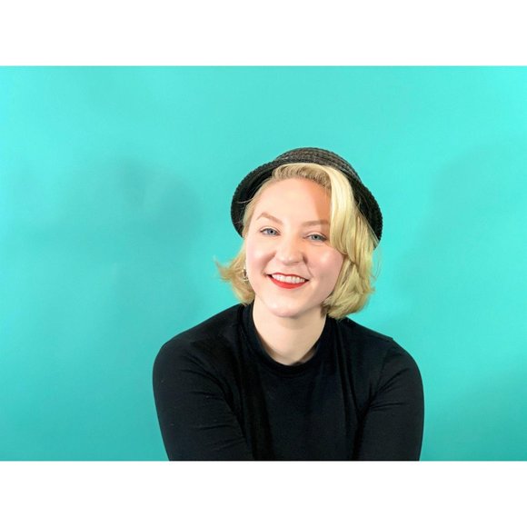 Vintage 1950s Wicker Hat Small Brim Straw Cap - Picture 5 of 10